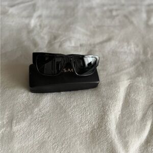 Versace Black and Gold Sunglasses Box and Cloth